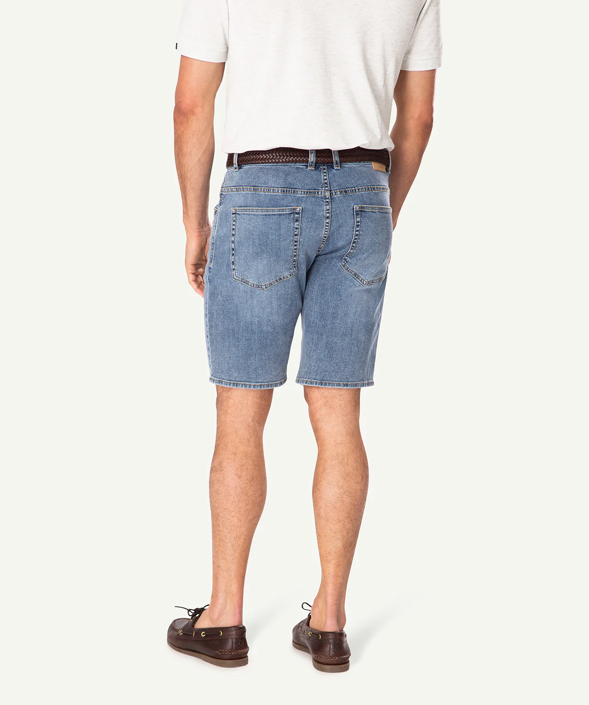 Authentic Wash Denim Shorts - Authentic Mid Wash - Image 3