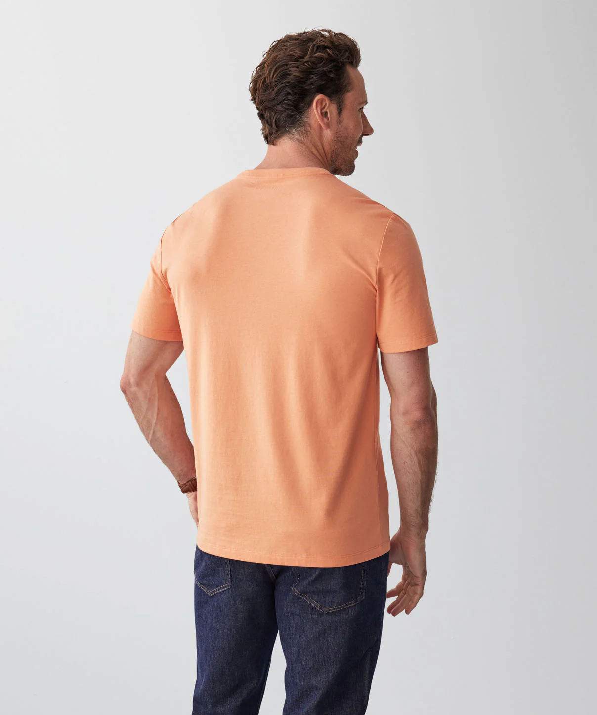 Basic Crew T-shirt - Apricot - Image 3