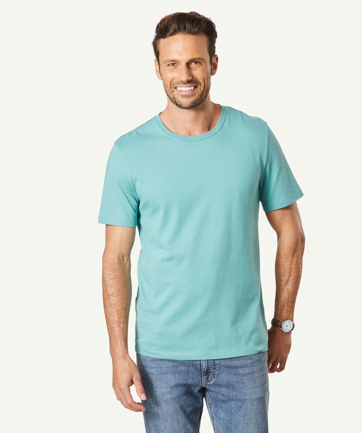 Basic Crew T-shirt - Sage
