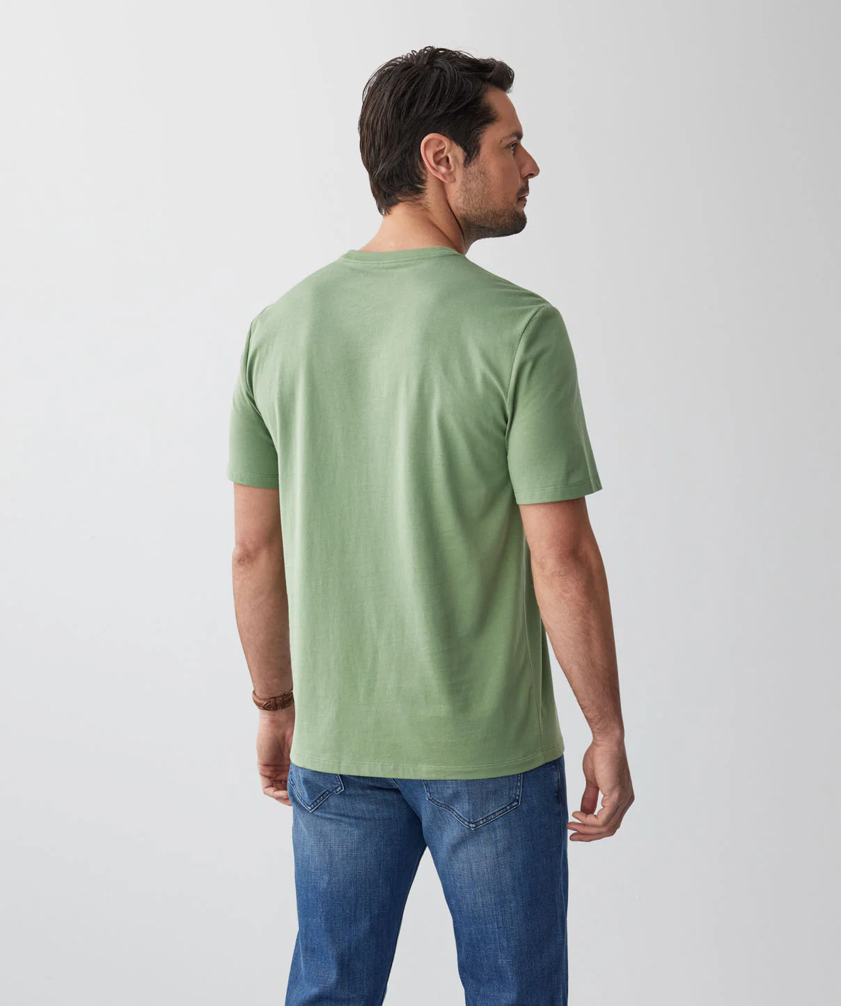 Basic Crew T-shirt - Sage - Image 3