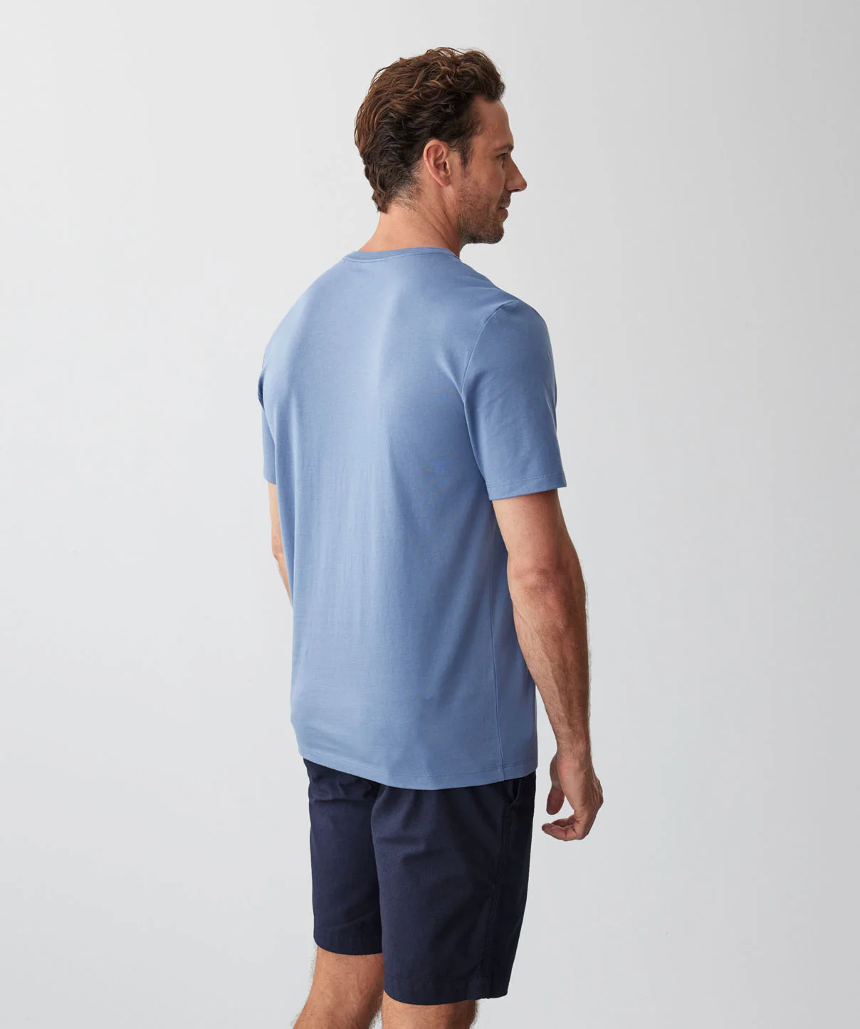 Basic V-Neck T-shirt - Slate - Image 3