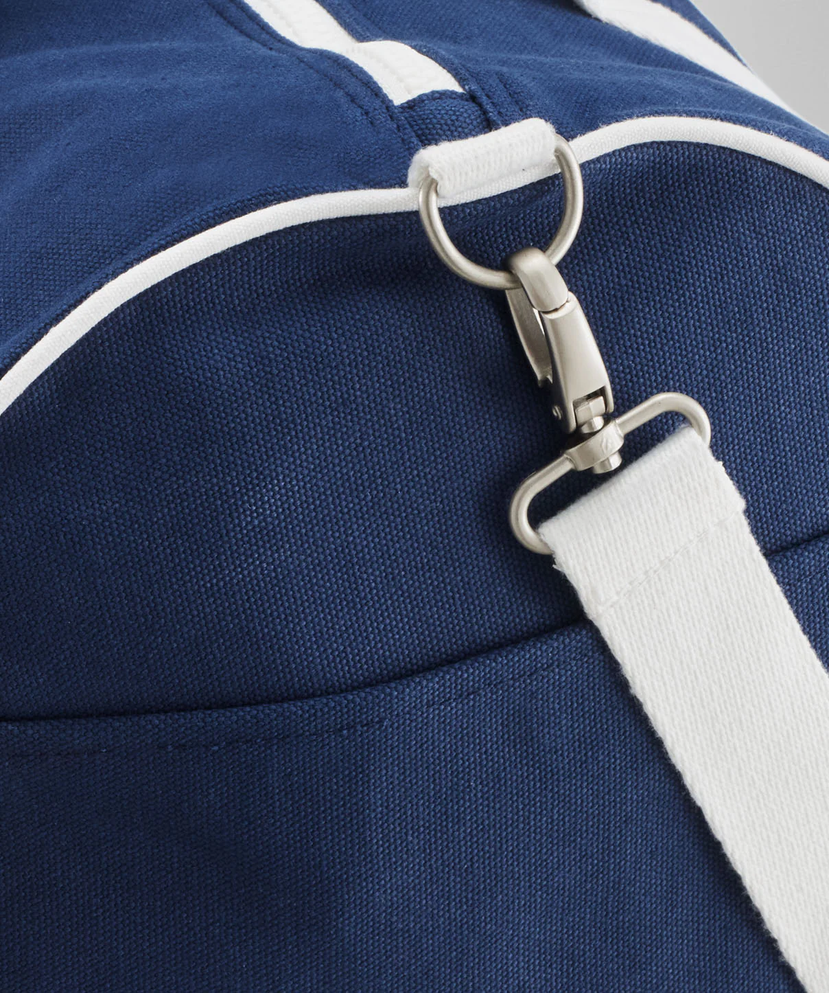 Canvas Duffle Bag - Navy - Image 4
