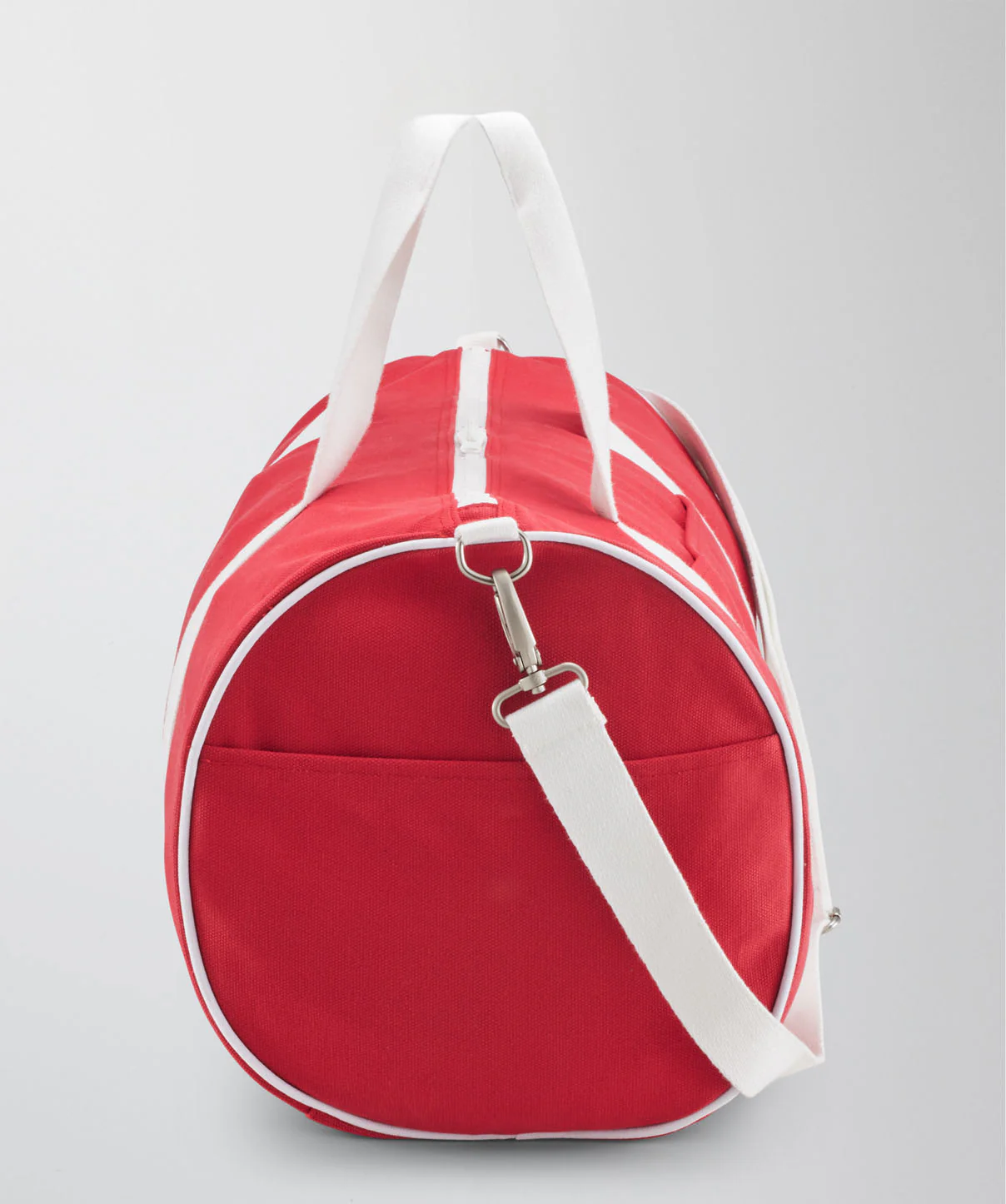 Canvas Duffle Bag - Red - Image 5
