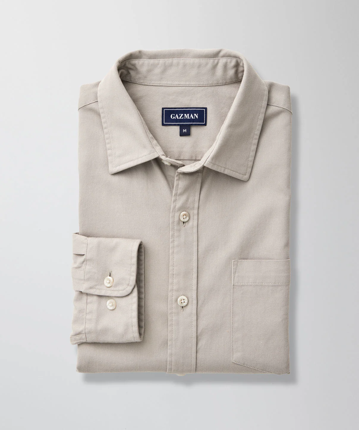 Casual Bedford Long Sleeve Shirt - Peat - Image 2
