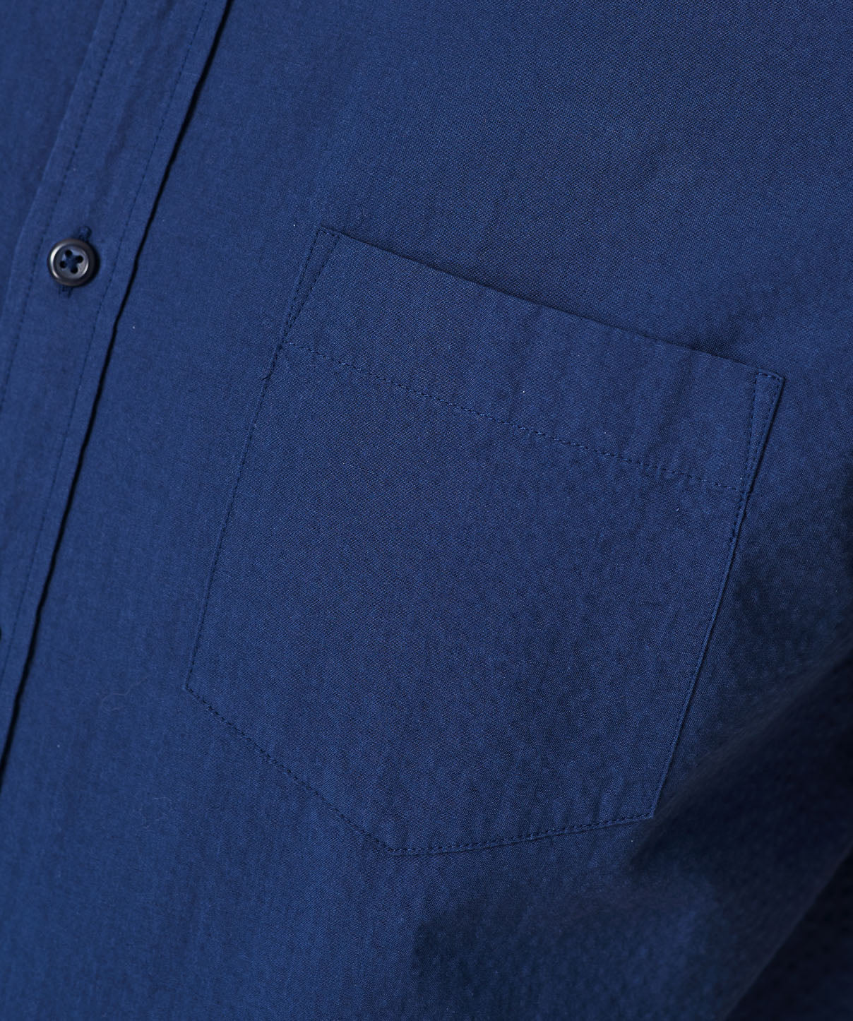 Casual Textured linen blend Plain Shirt - Navy - Image 6