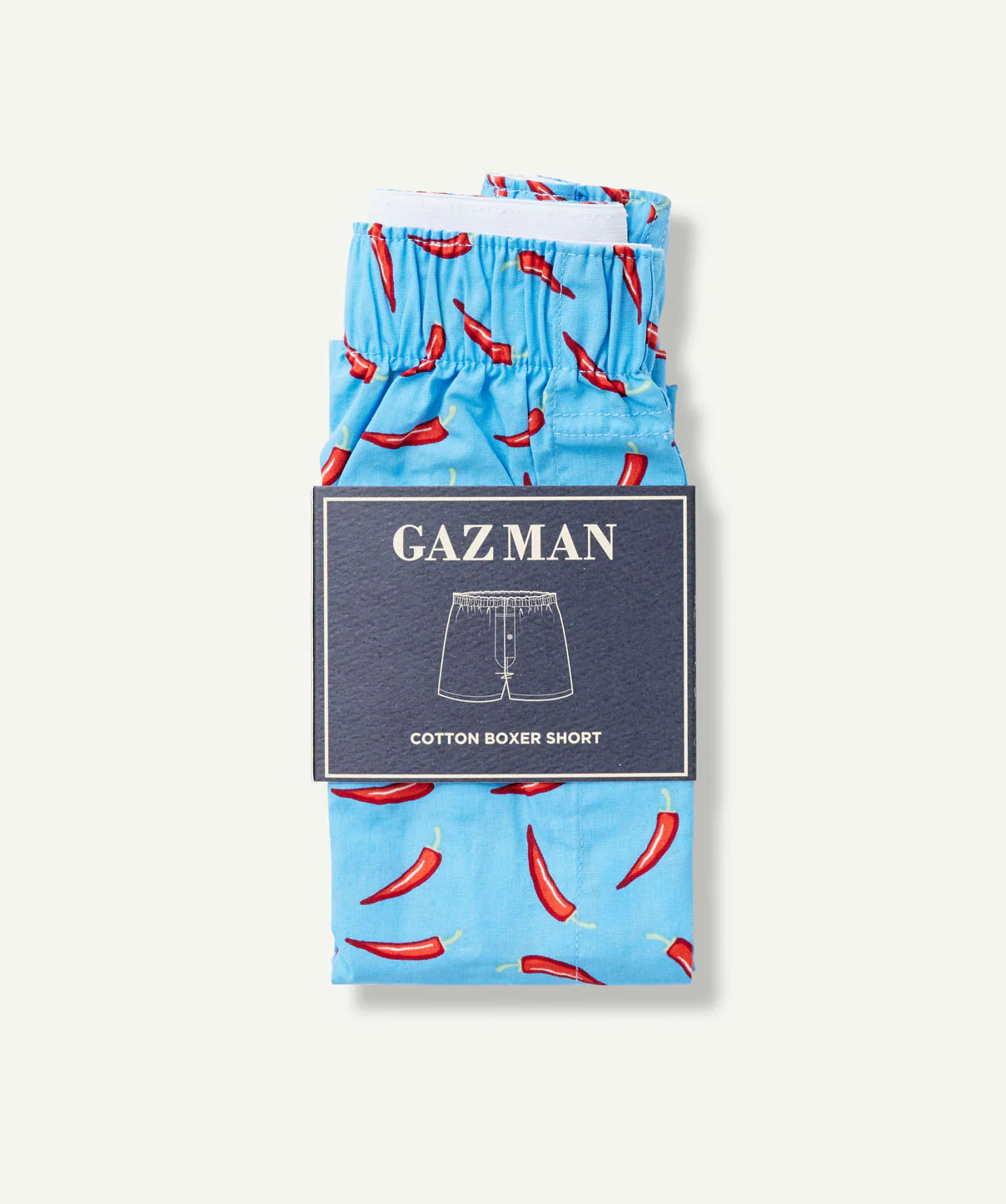 Chilli Print Boxers - Blue - Image 2