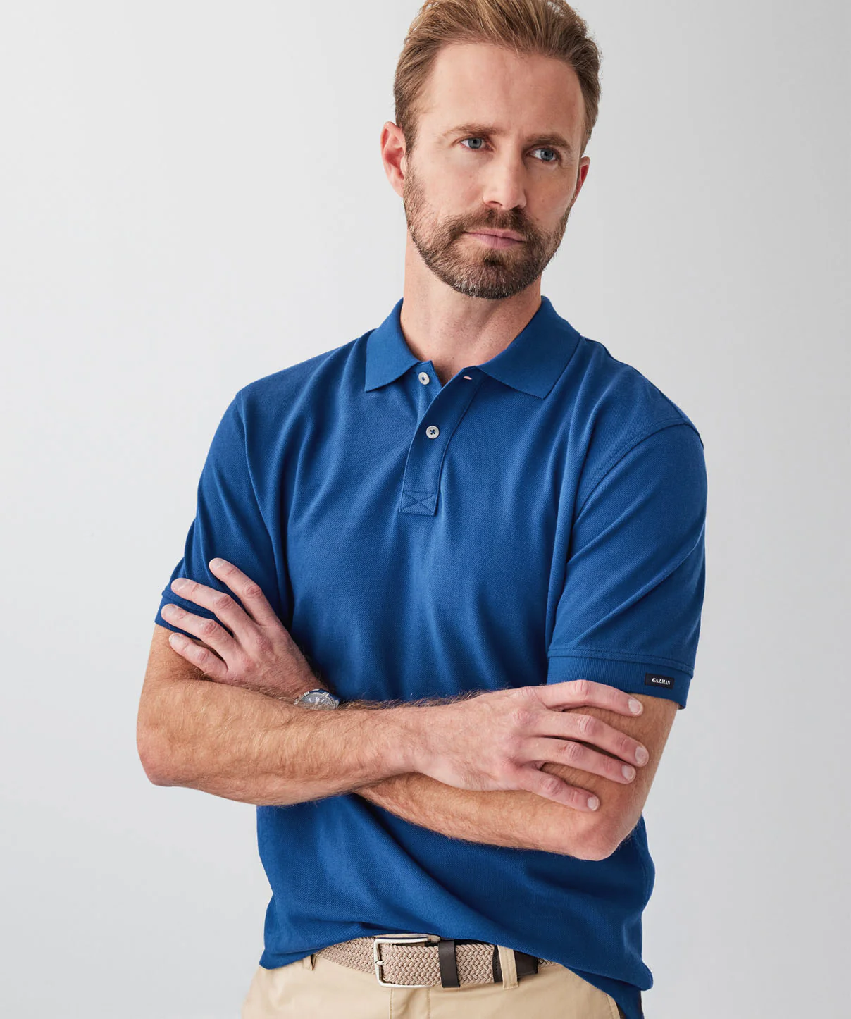 Classic Pique Polo - Blue Melange - Image 3