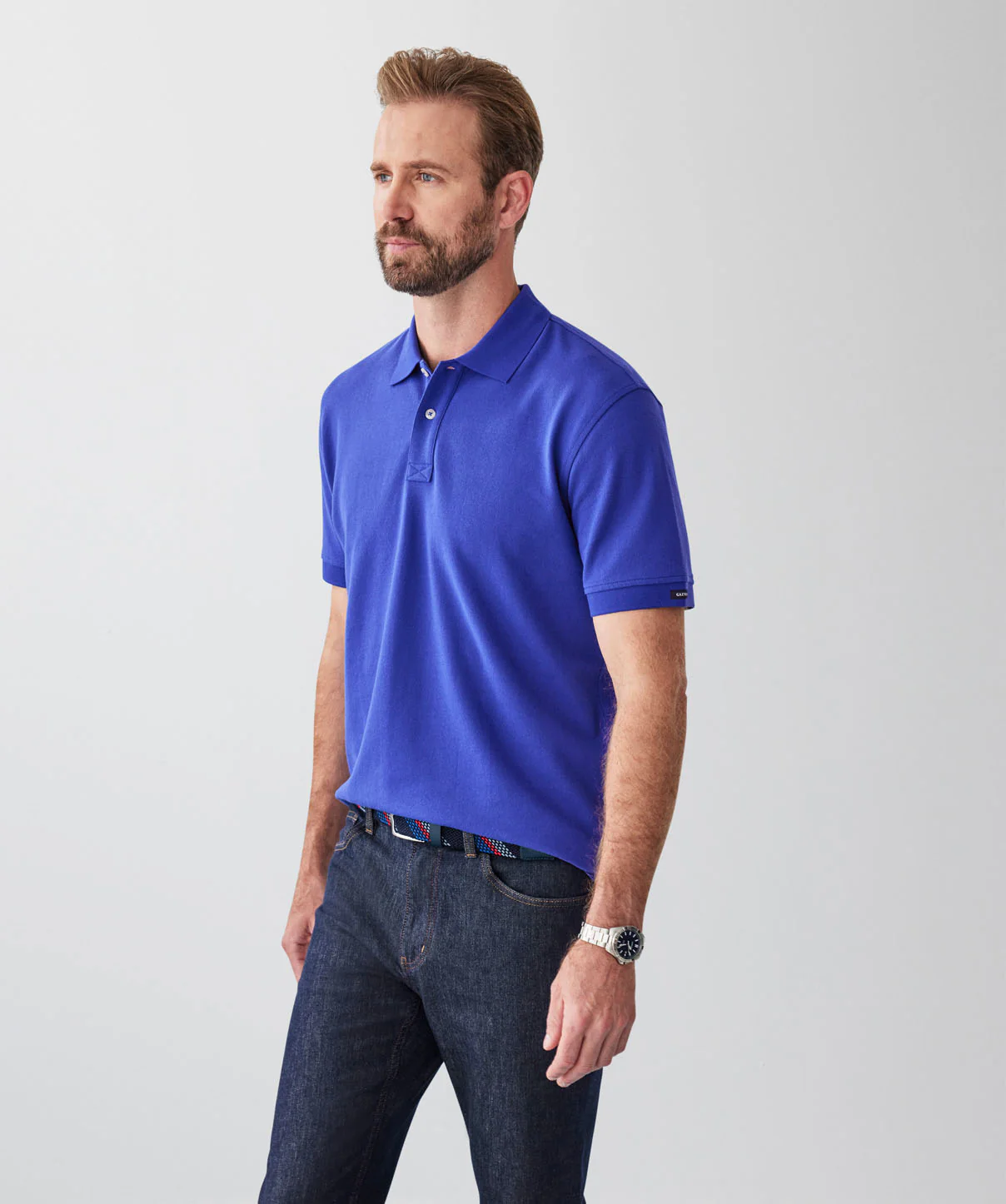 Classic Pique Polo - Cobalt - Image 5