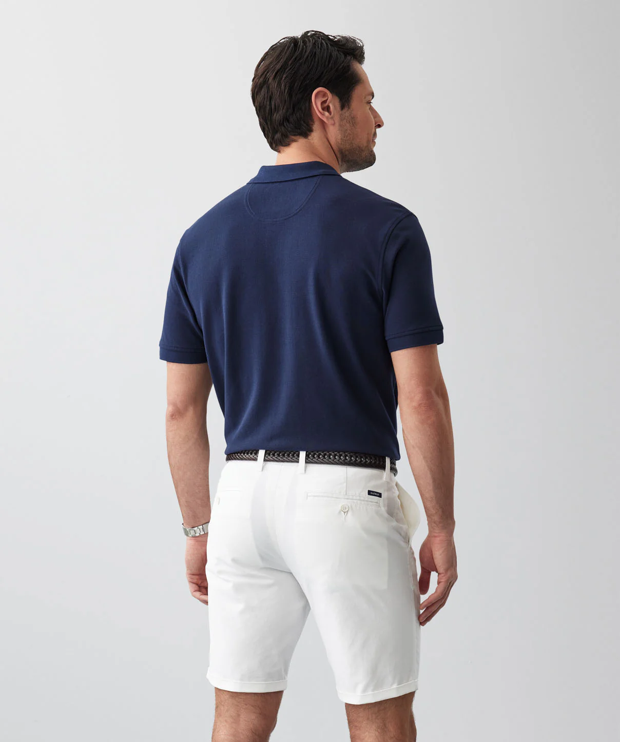 Classic Pique Polo - Dark Navy - Image 3