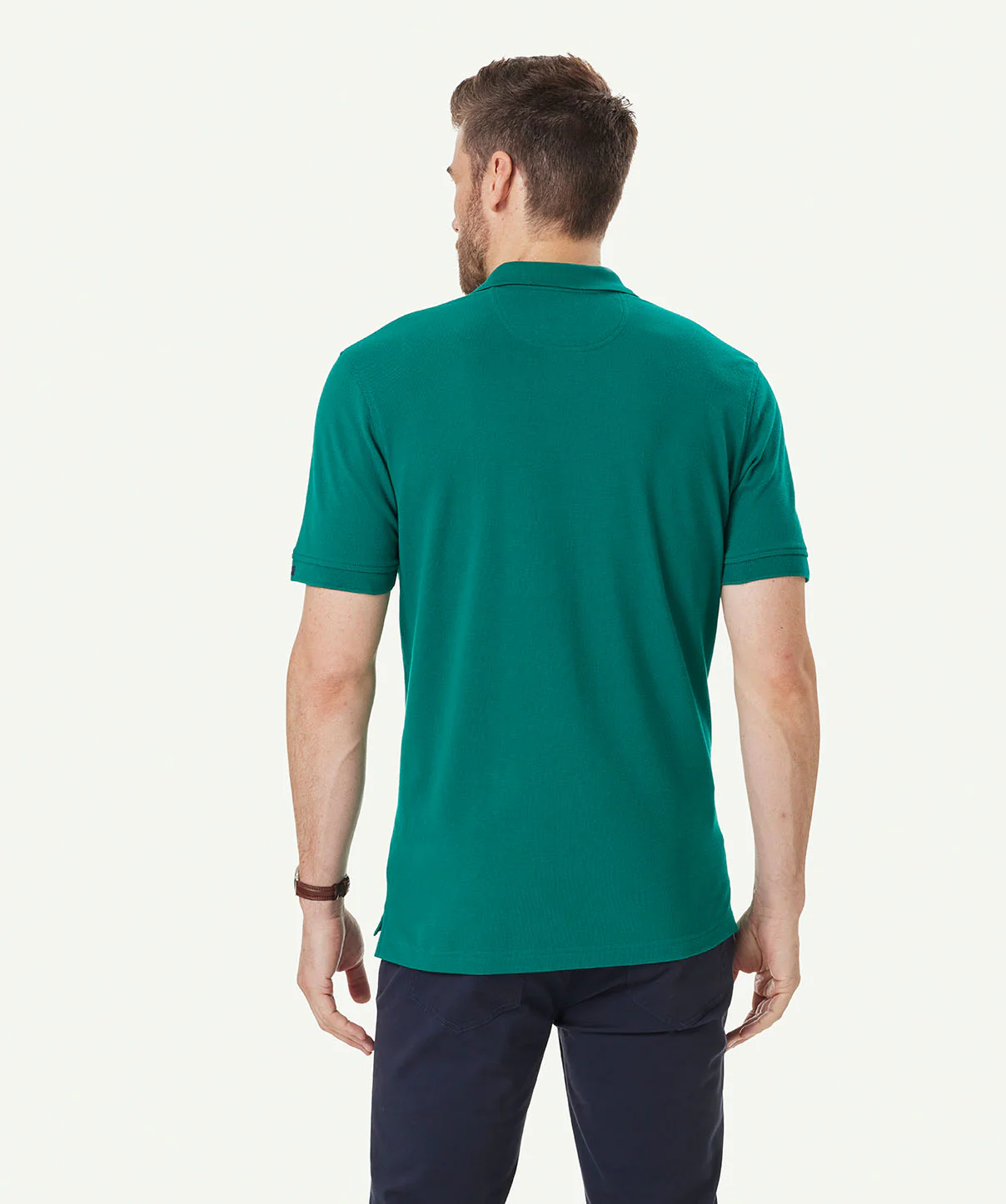 Classic Pique Polo - Green - Image 2