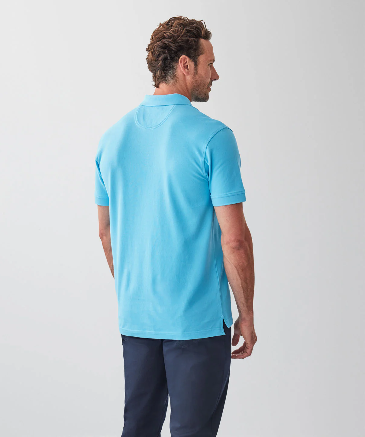 Classic Pique Polo - Lagoon - Image 2
