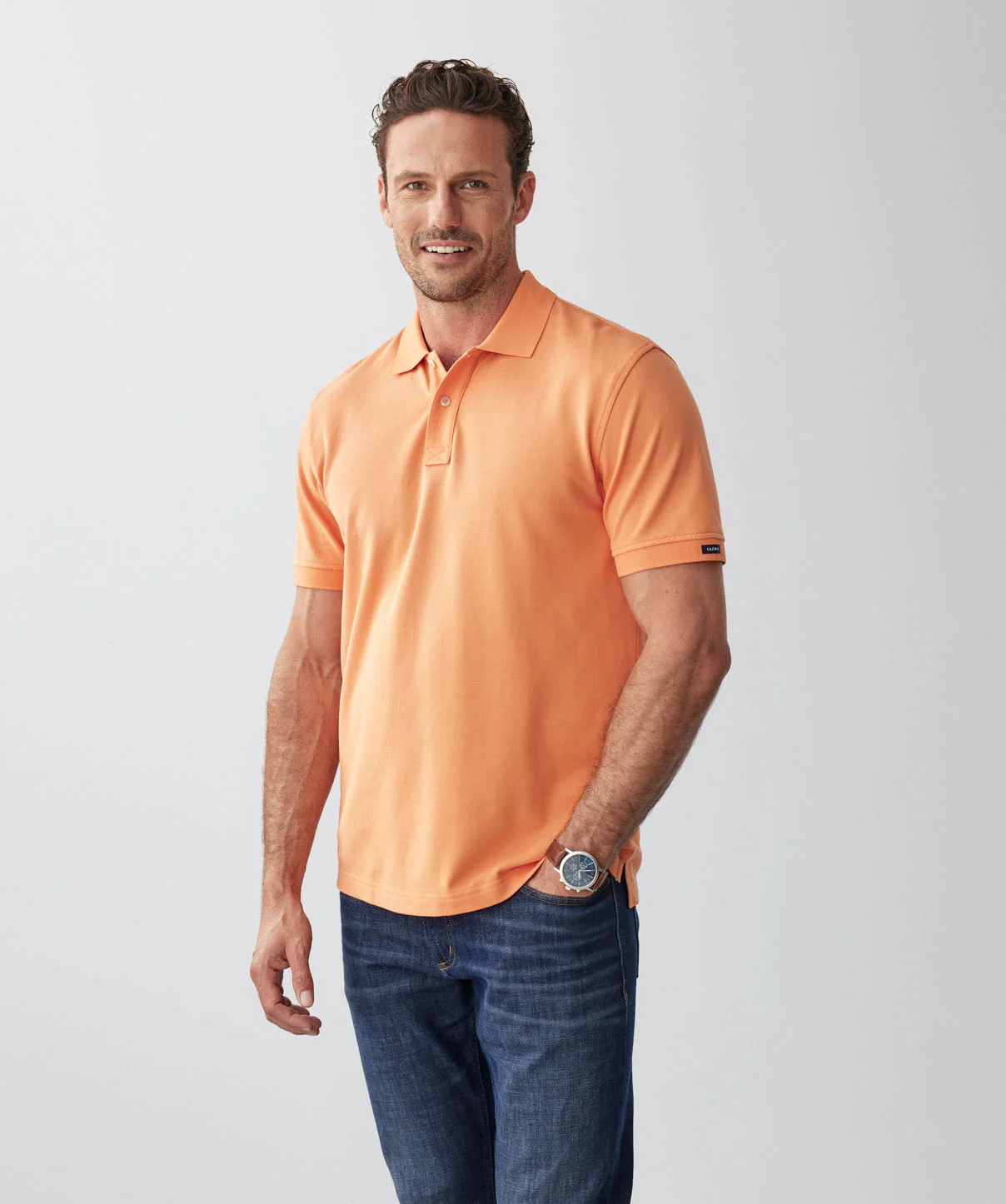 Classic Pique Polo - Orange - Image 6