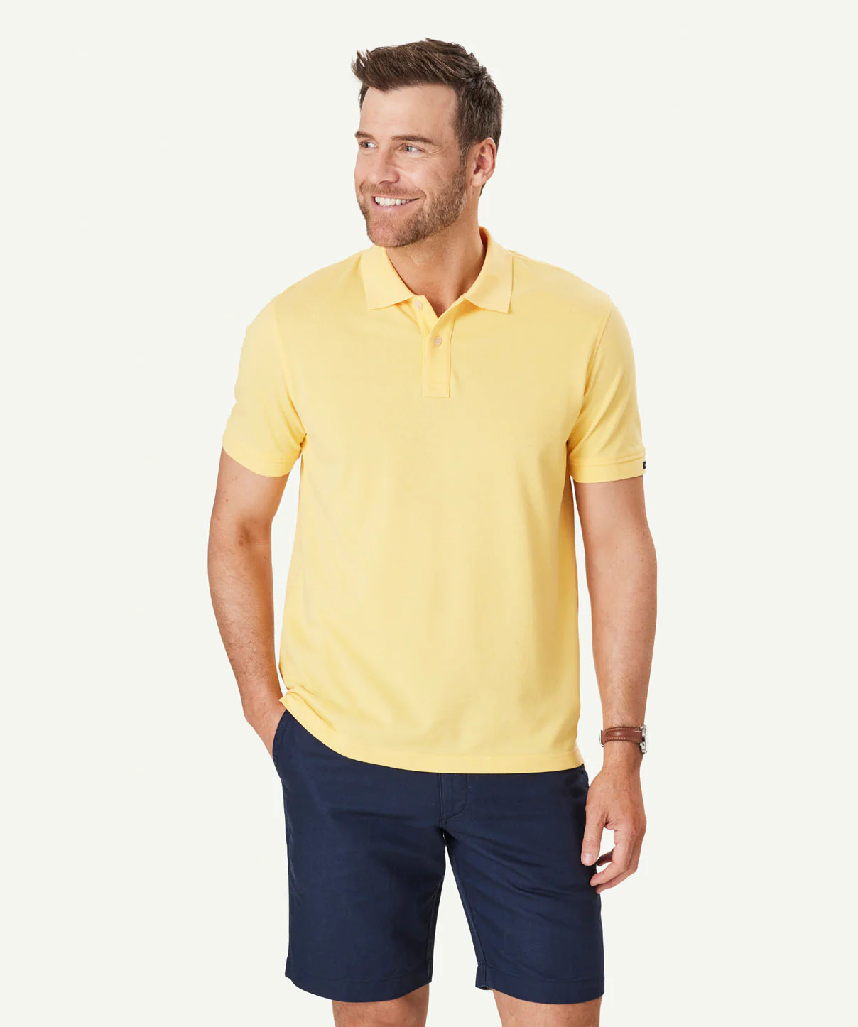 Classic Pique Polo - Yellow