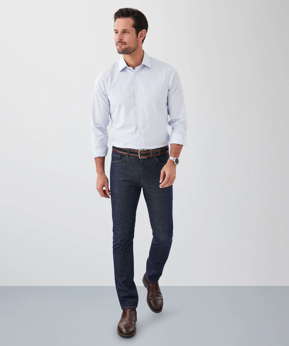 Colourstay Modern Fit Jeans - Raw Rinse - Image 5