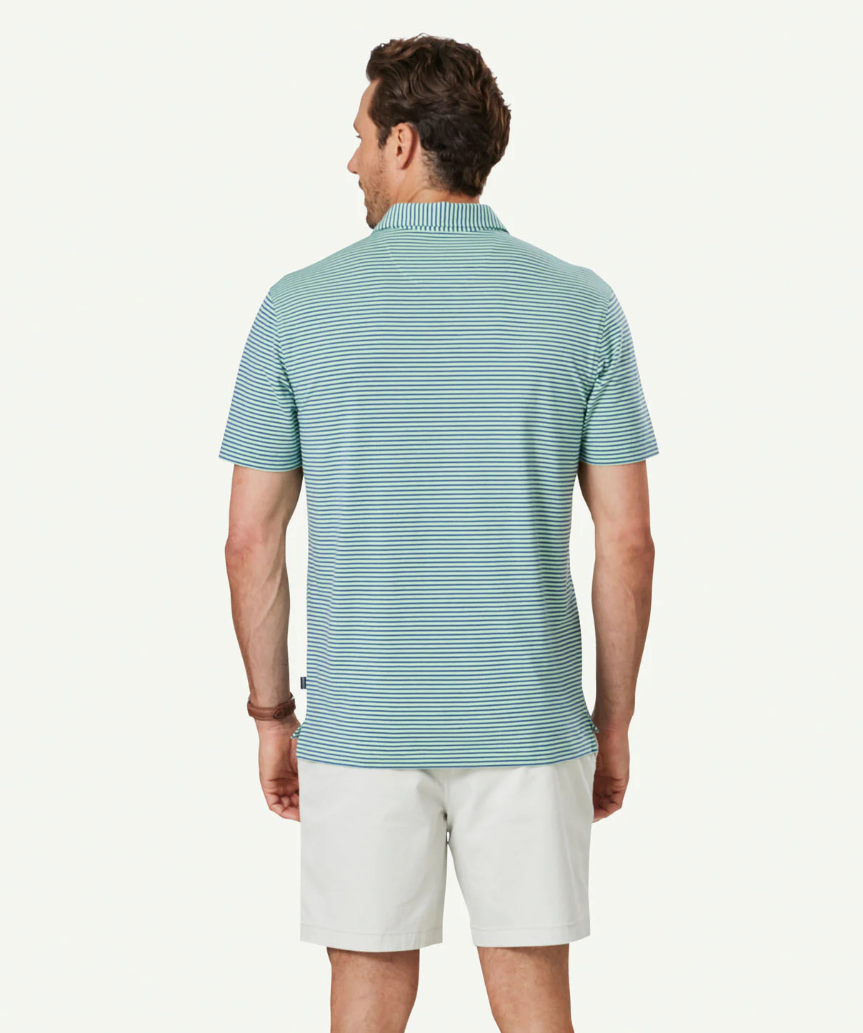 Comfort Stripe Polo - Green - Image 3