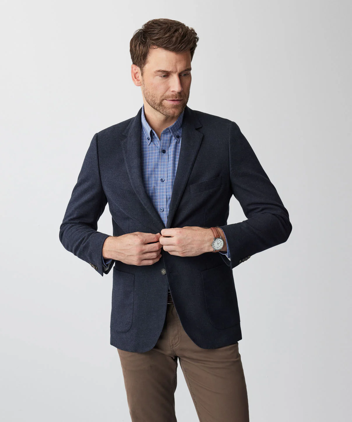 Comfort Twill Moleskin Sports Jacket - Midnight