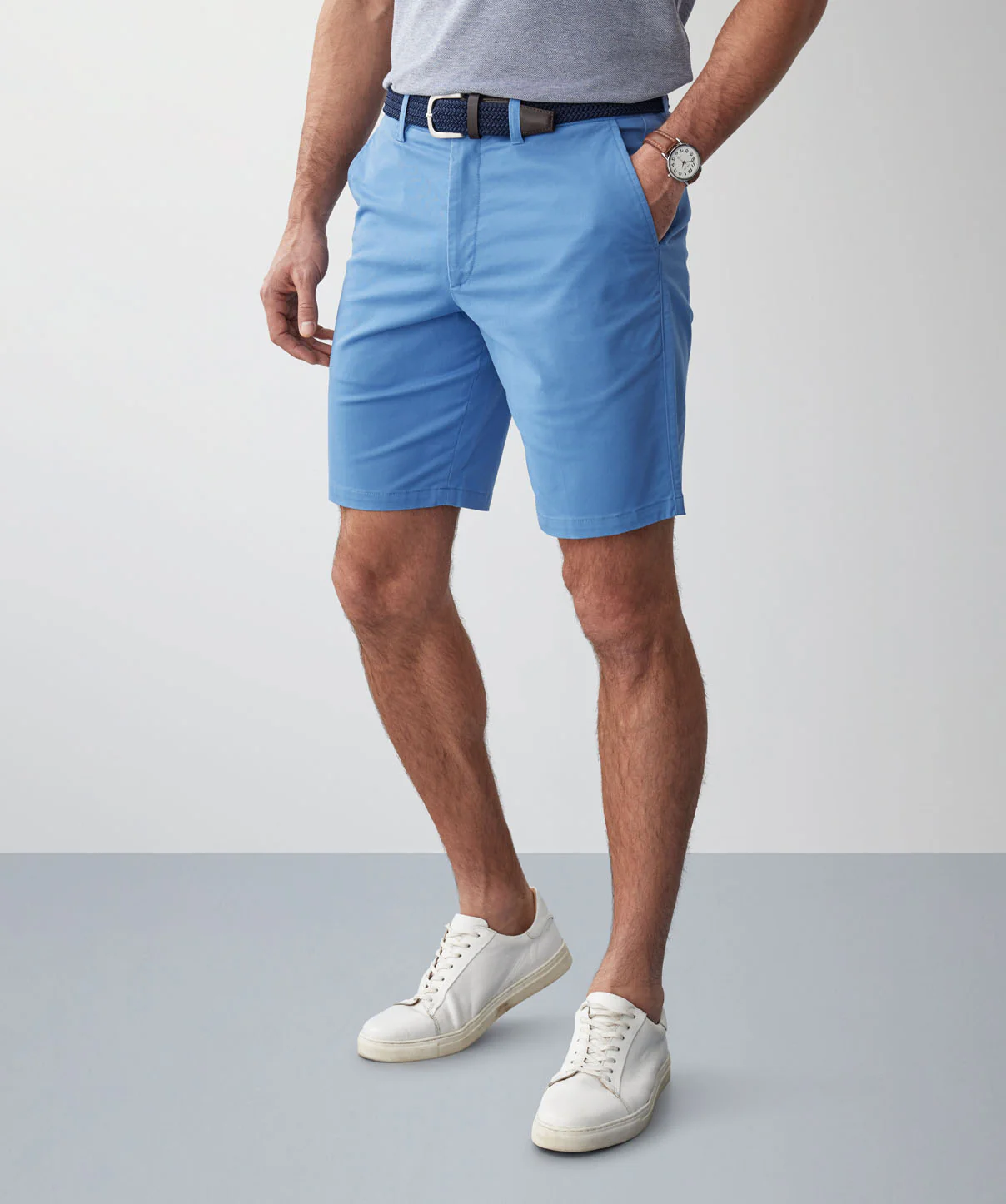 Comfort Twill Shorts - Blue - Image 6