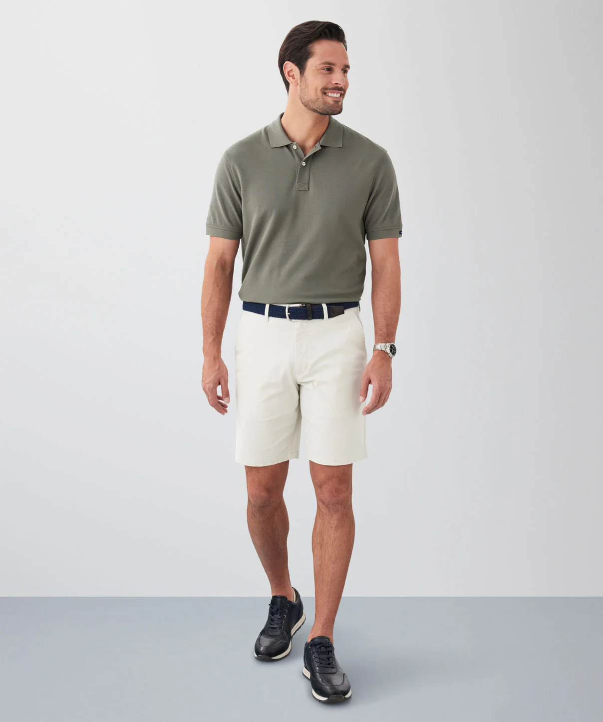 Comfort Twill Shorts - Stone - Image 5