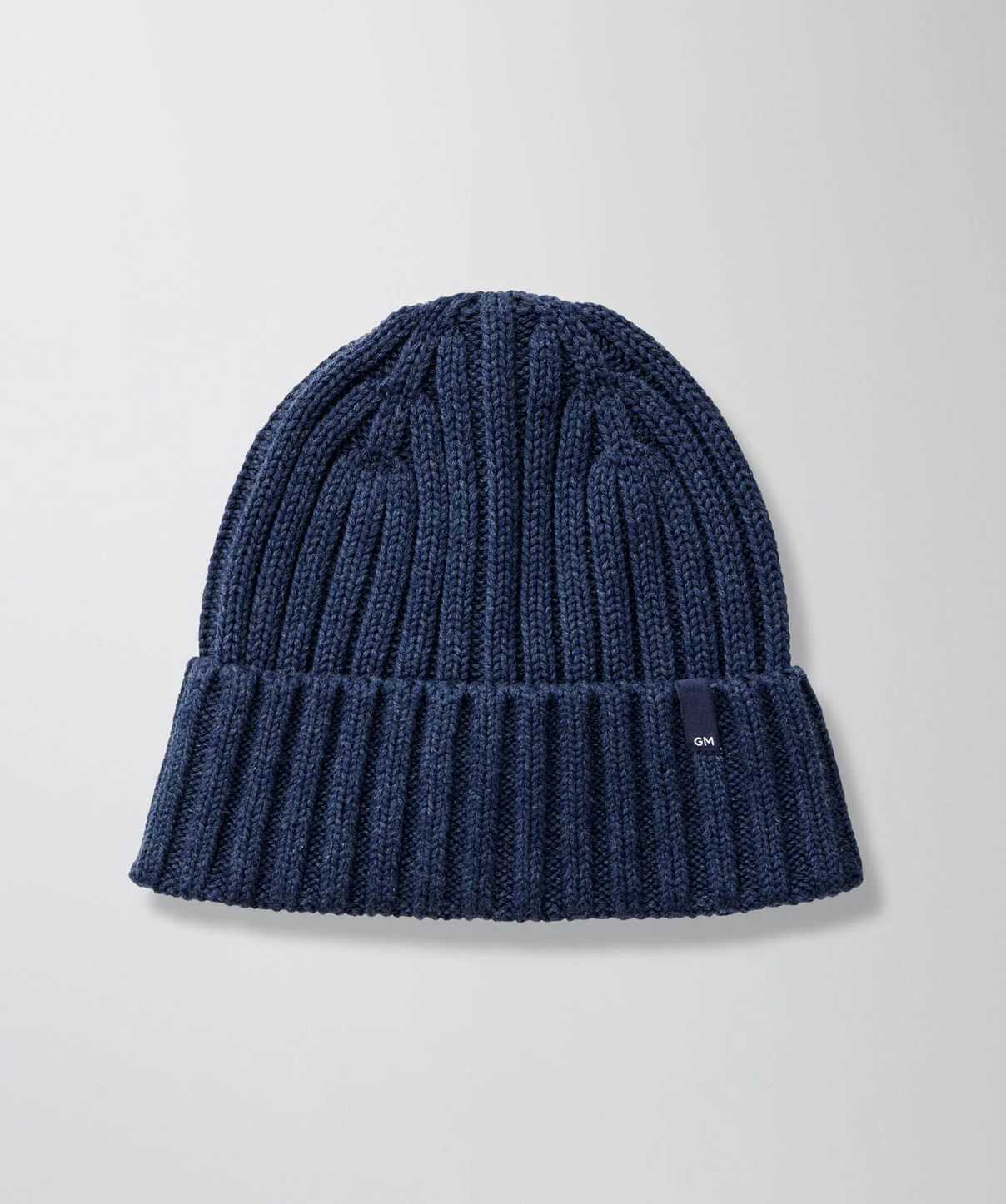 Cotton Blend Beanie - Denim