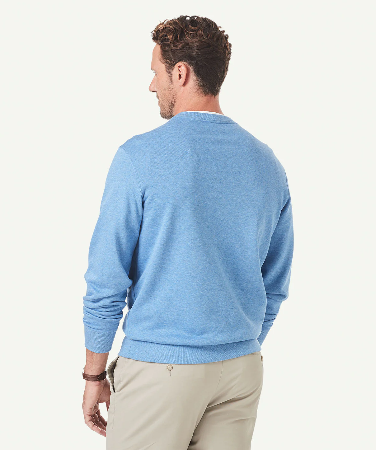 Crew Neck Sweat - Blue - Image 3