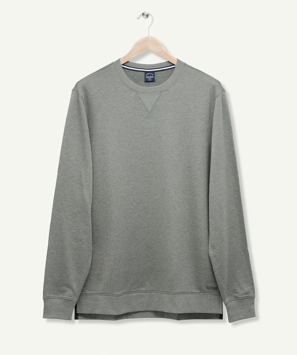 Crew Neck Sweat - Dark Olive - Image 2