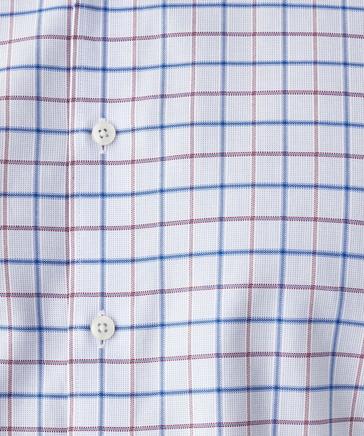 Easy Care Dobby Check Long Sleeve Shirt - Sky Blue - Image 6