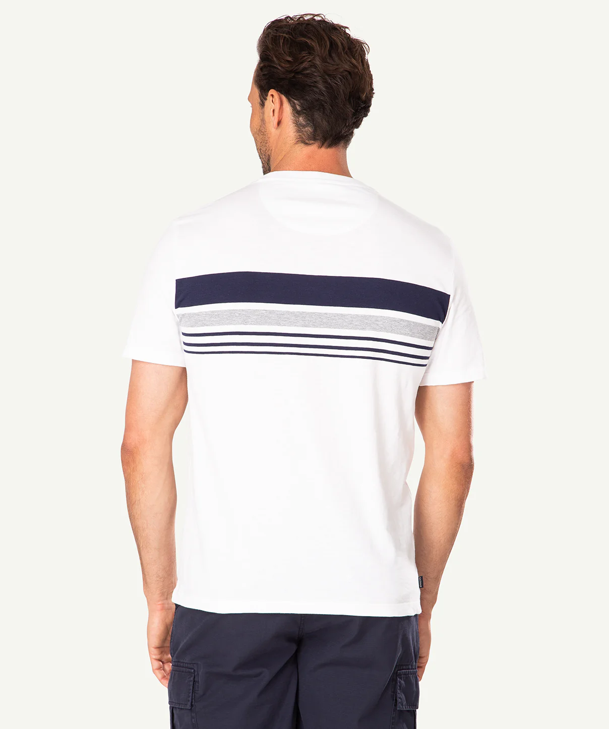 Engineered Stripe T-shirt - White - Image 2