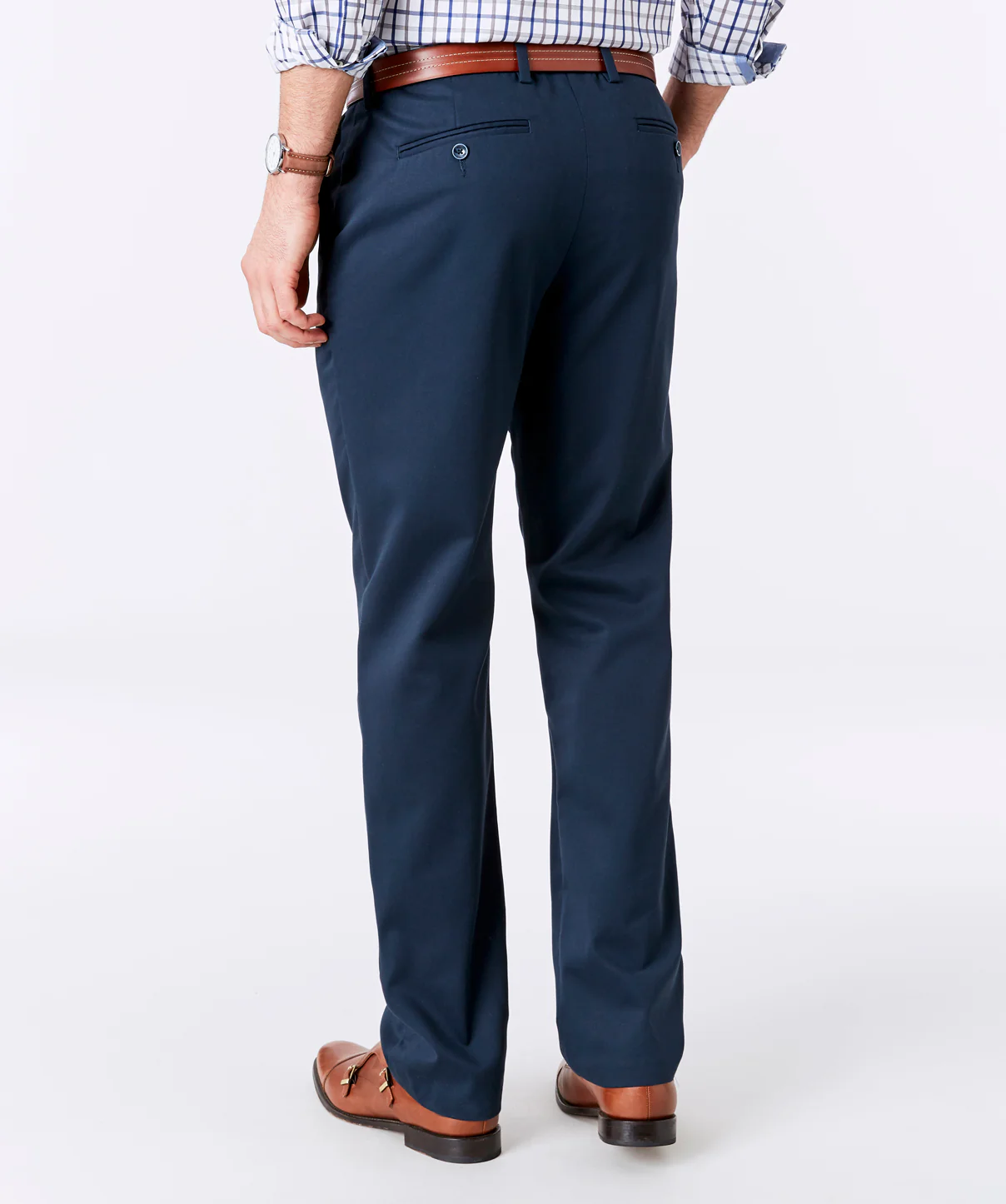 Essential Straight Chino Pants - Navy - Image 3