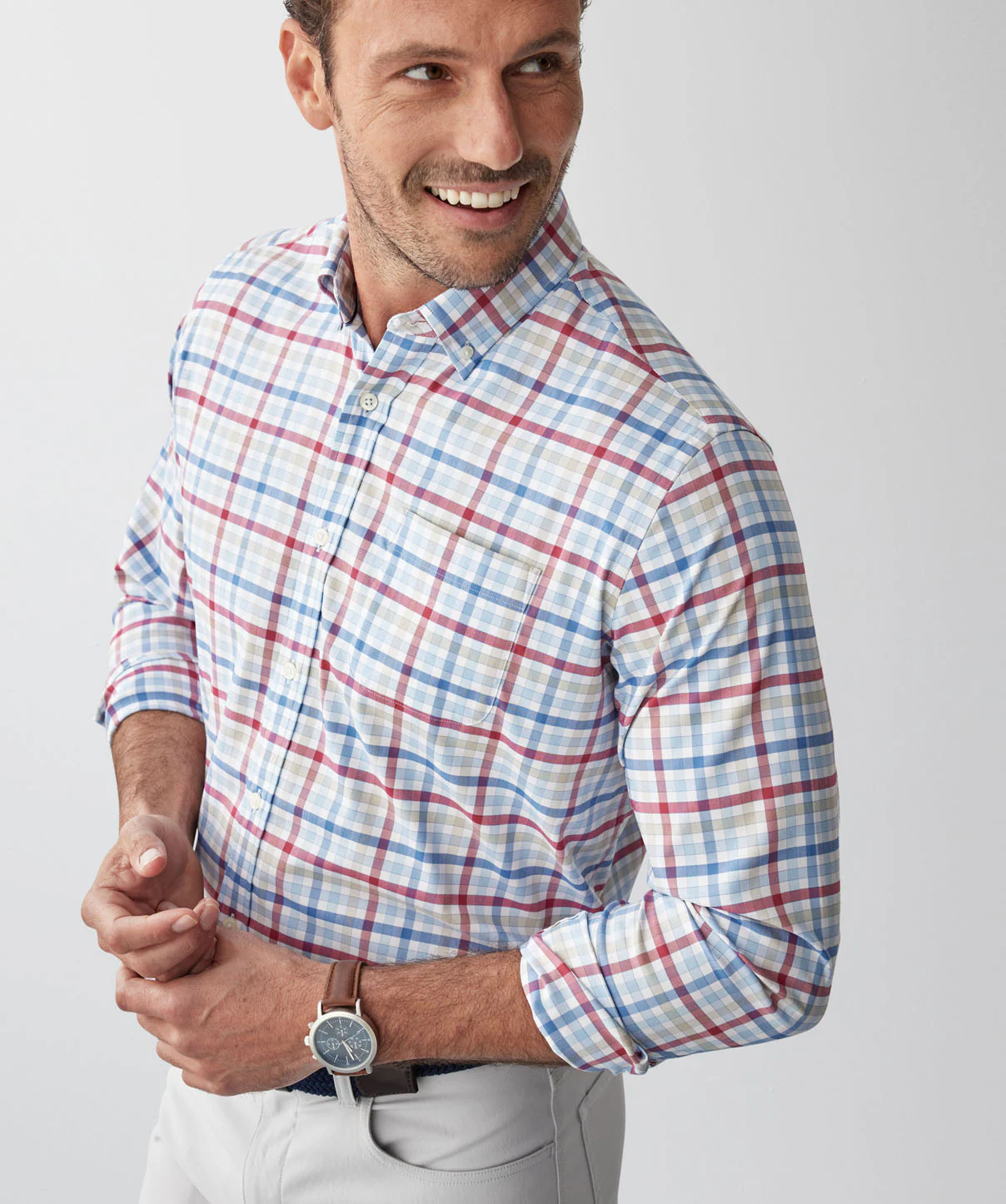 GAZFLEX Performance Check Long Sleeve Shirt - Multi Check - Image 4