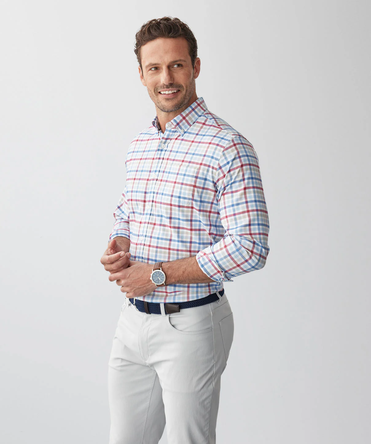 GAZFLEX Performance Check Long Sleeve Shirt - Multi Check - Image 6