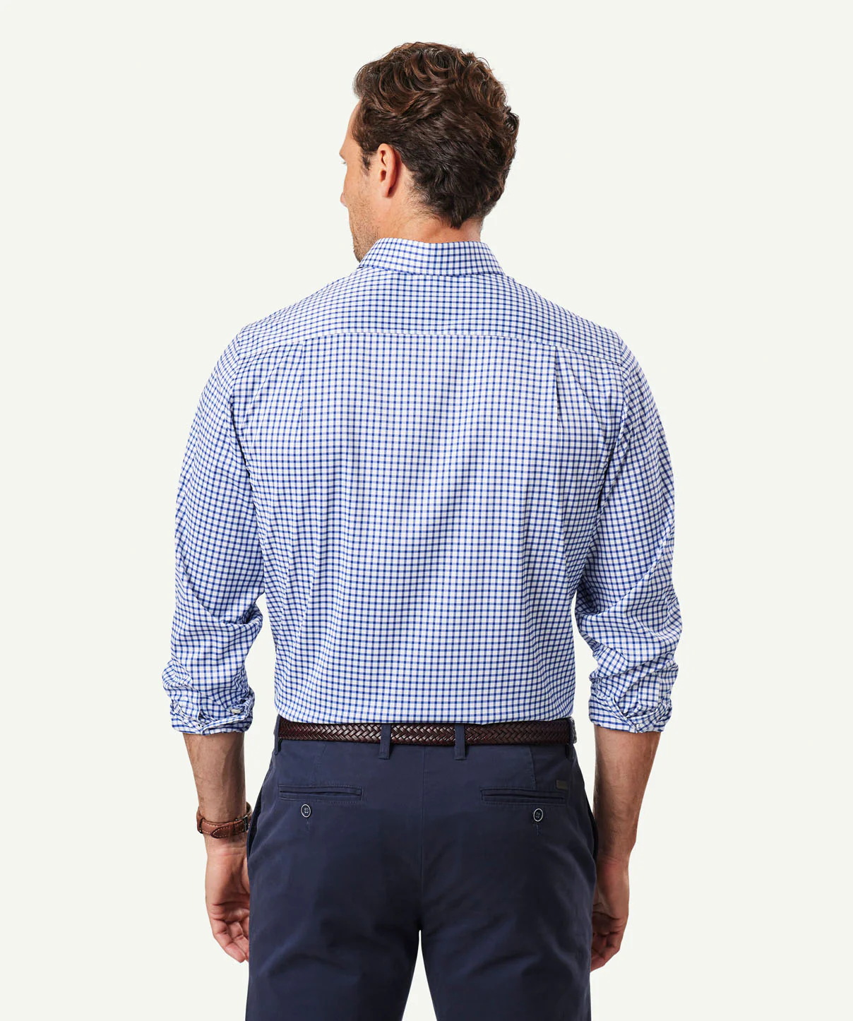 GAZFLEX Performance Check Long Sleeve Shirt - Navy - Image 3