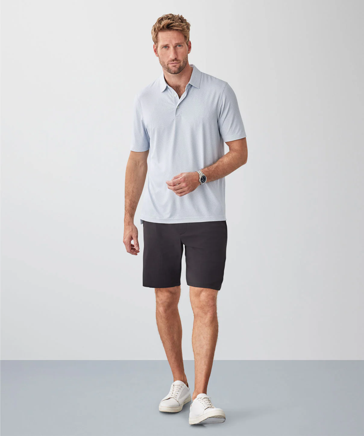 GAZFLEX Print Polo - White - Image 4