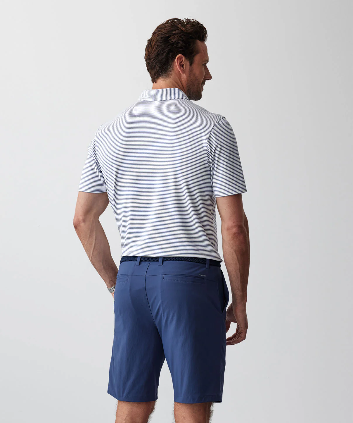 GAZFLEX Stripe Polo - White - Image 3