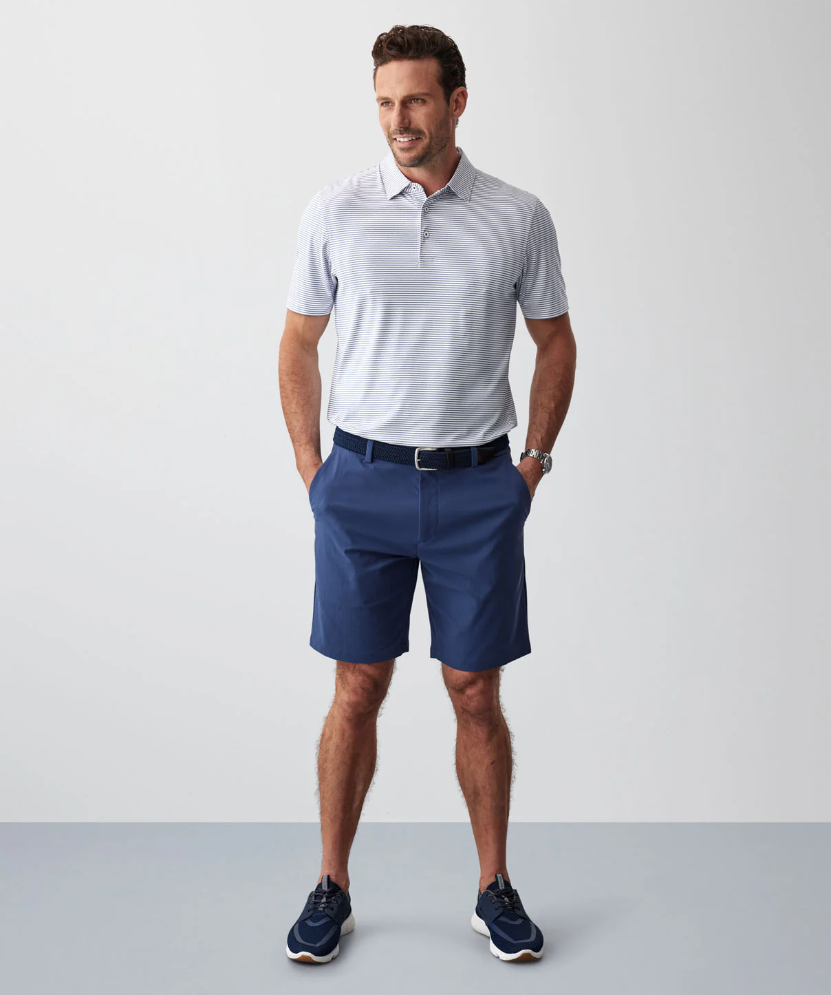 GAZFLEX Stripe Polo - White - Image 5