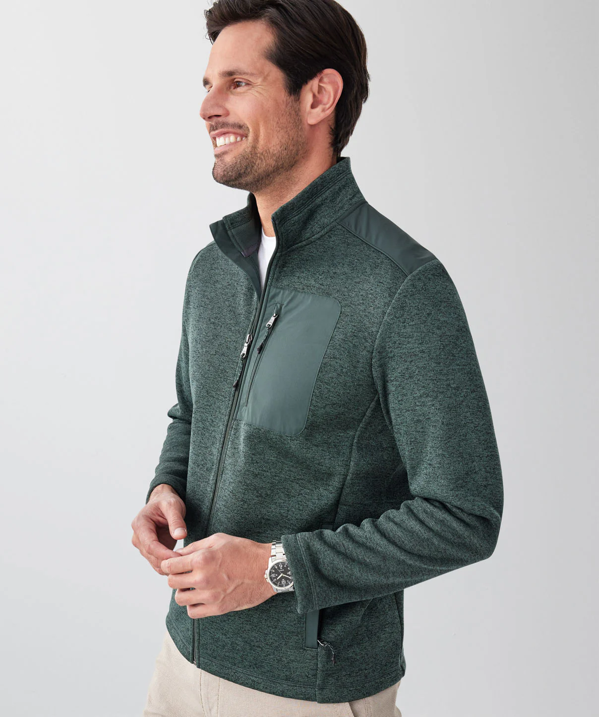 GAZFLEX Zip Through Sweat - Forest - Image 3