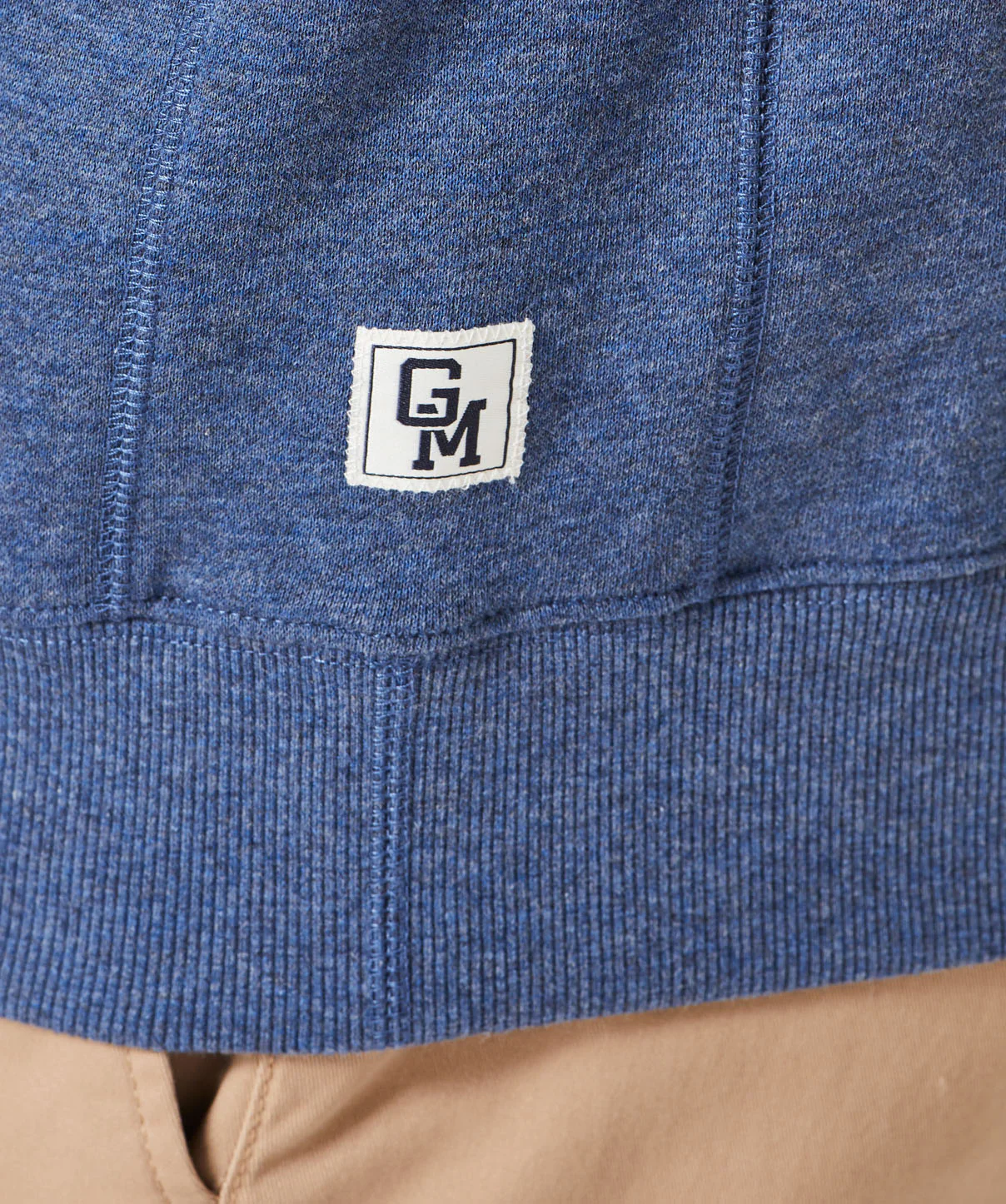 Half Zip Fleece Sweat - Denim - Image 7