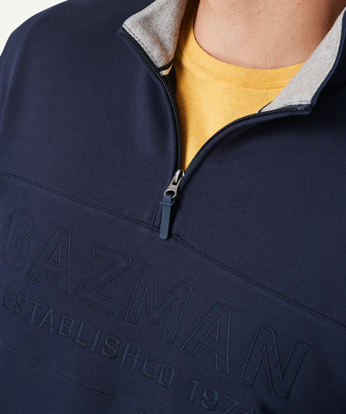 Half Zip Heritage Fleece Sweat - Navy - Image 4