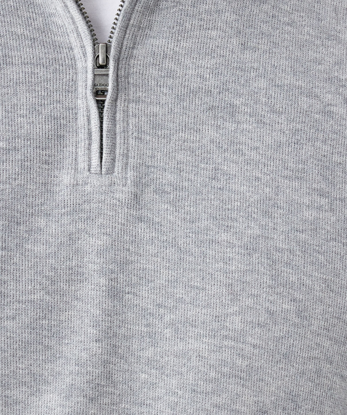 Half Zip Sweat - Grey Melange - Image 6