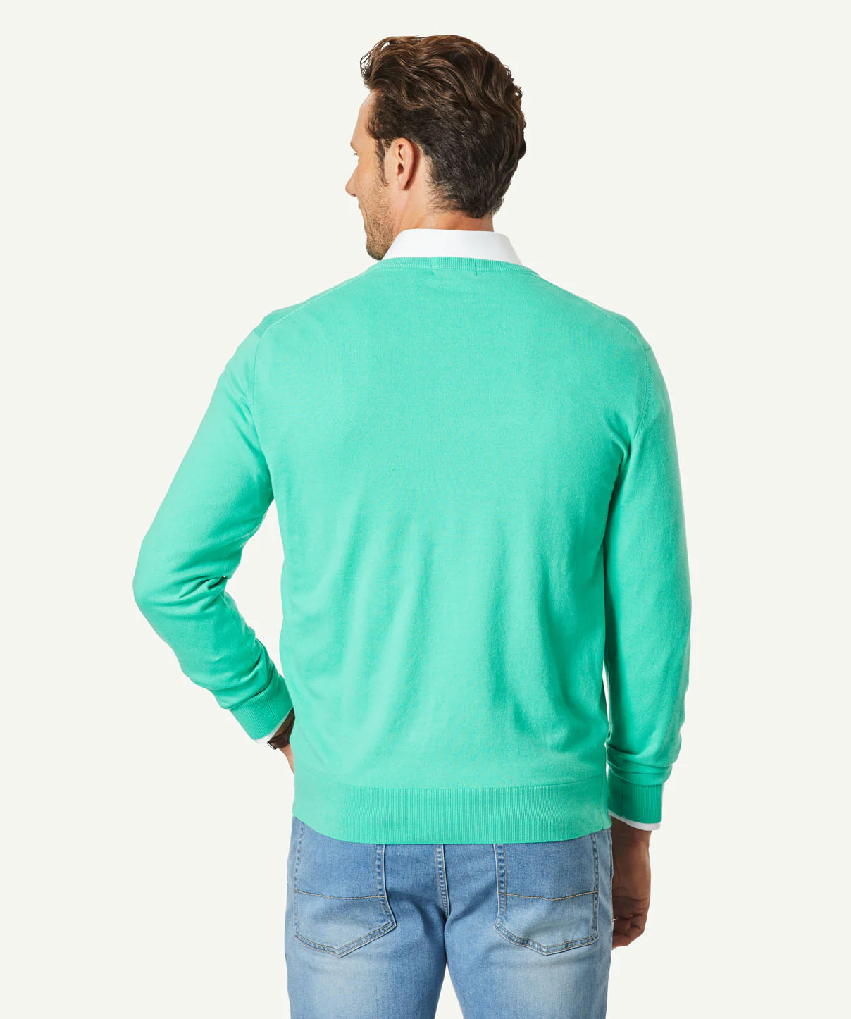 Hi Flex Comfort V Neck - Jade - Image 3