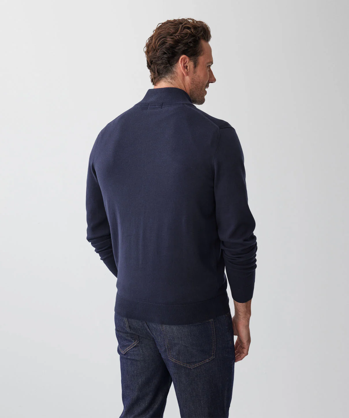High Flex Cardigan Knit - Navy - Image 3
