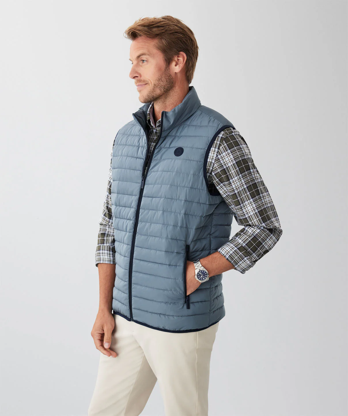 Lightweight Puffer Vest - Sea Green - Image 5