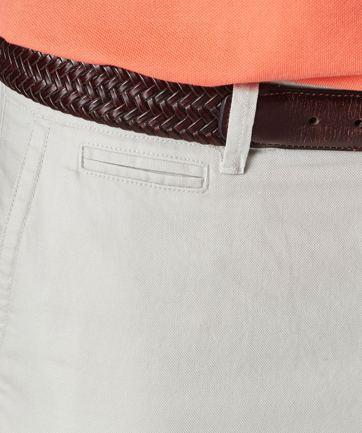 Linen Blend Shorts - Stone - Image 6