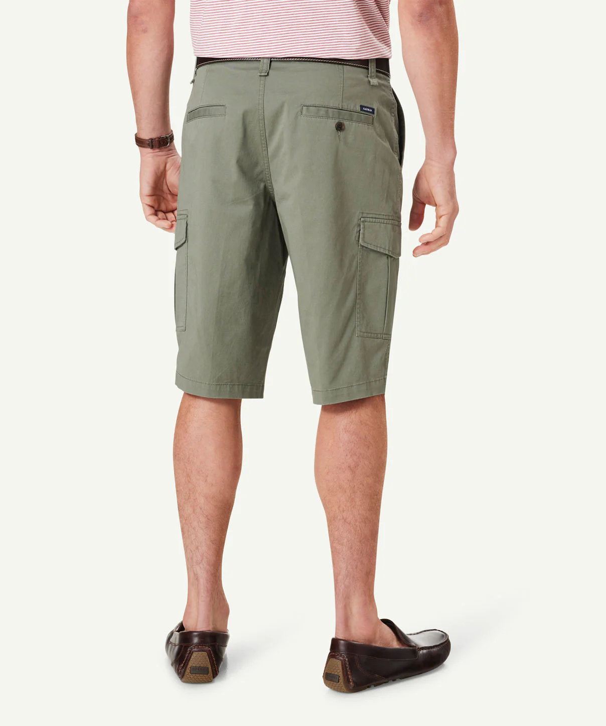 Long Cargo Shorts - Khaki - Image 3