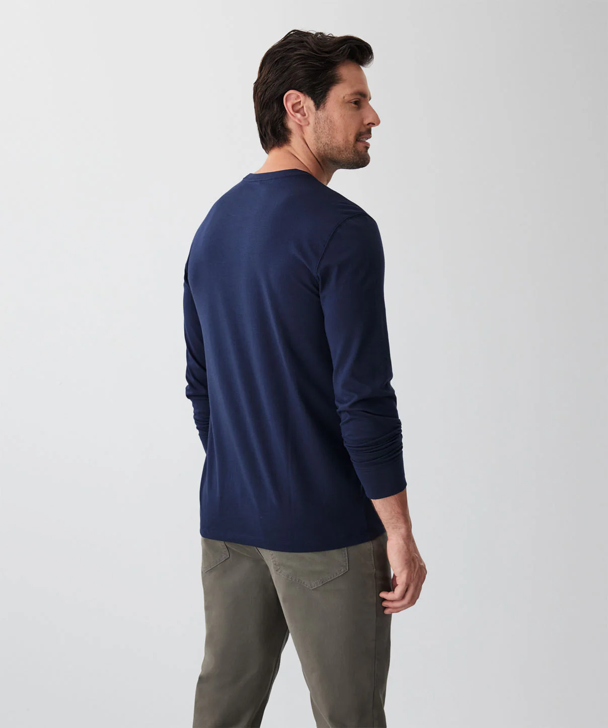 Long Sleeve T-Shirt - Dark Navy - Image 2