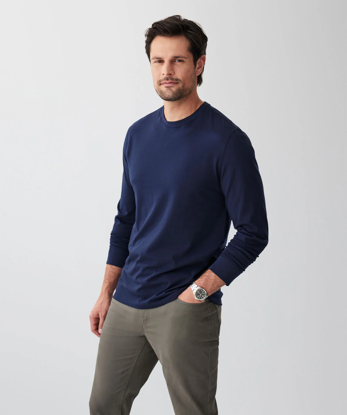 Long Sleeve T-Shirt - Dark Navy - Image 5