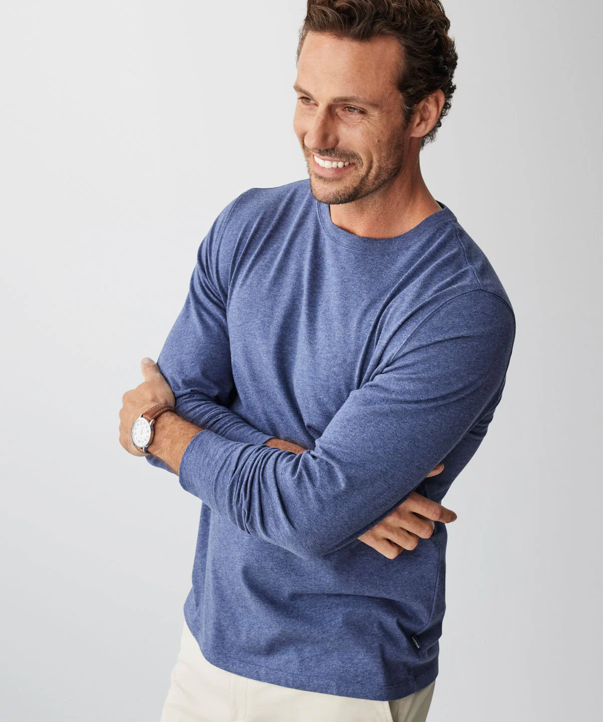 Long Sleeve T-shirt - Denim - Image 4