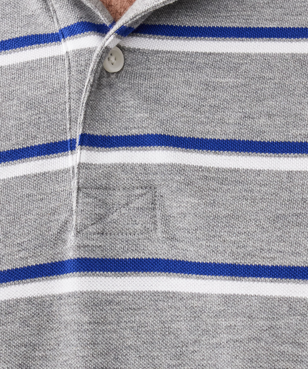 Multi Stripe Polo - Grey Marle - Image 5