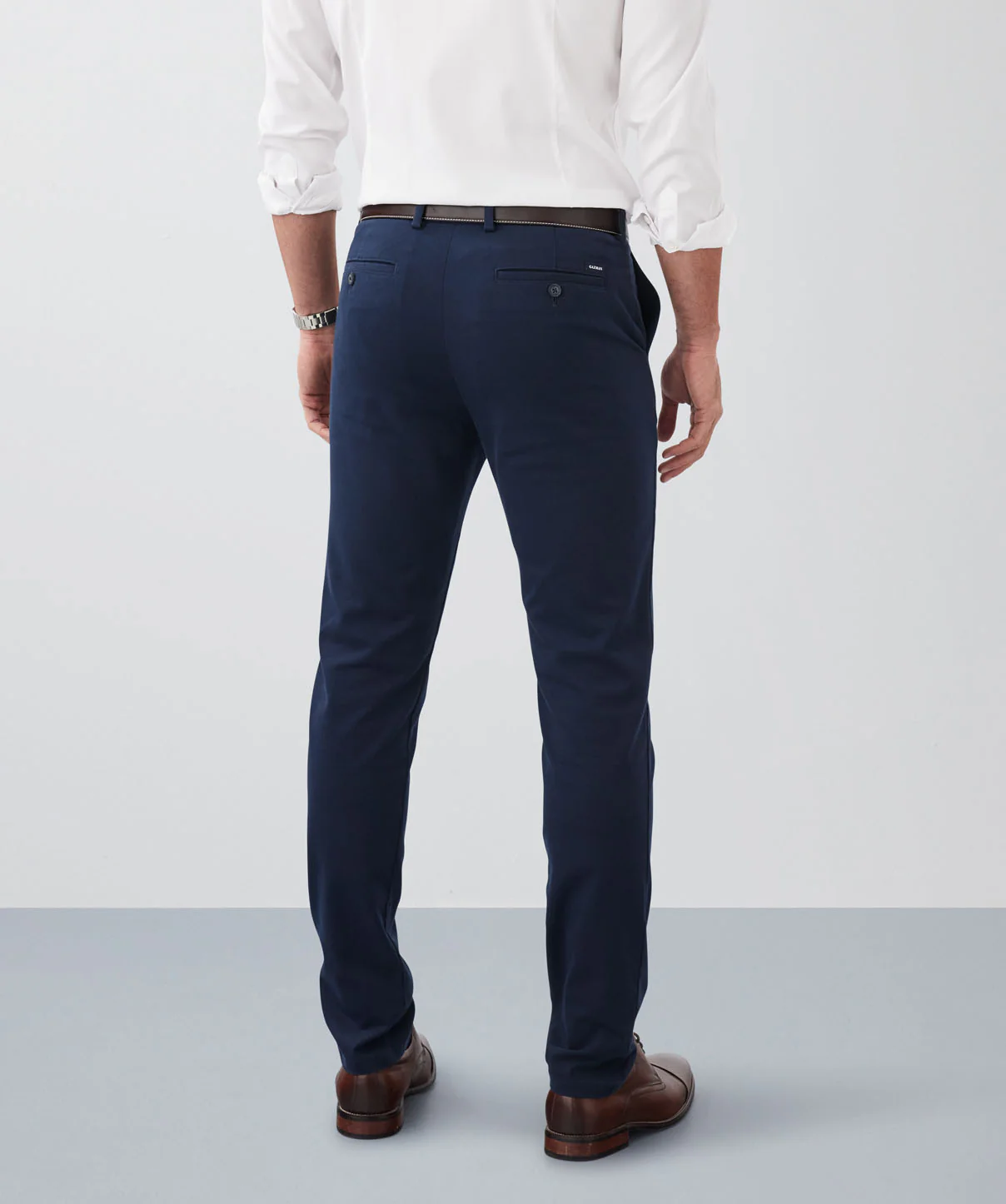 Non-Iron Modern Chino Pants - Dark Navy - Image 2