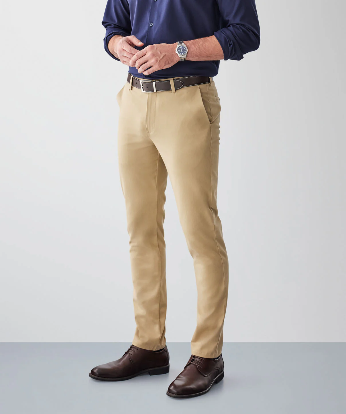 Non-Iron Modern Chino Pants - Desert - Image 5