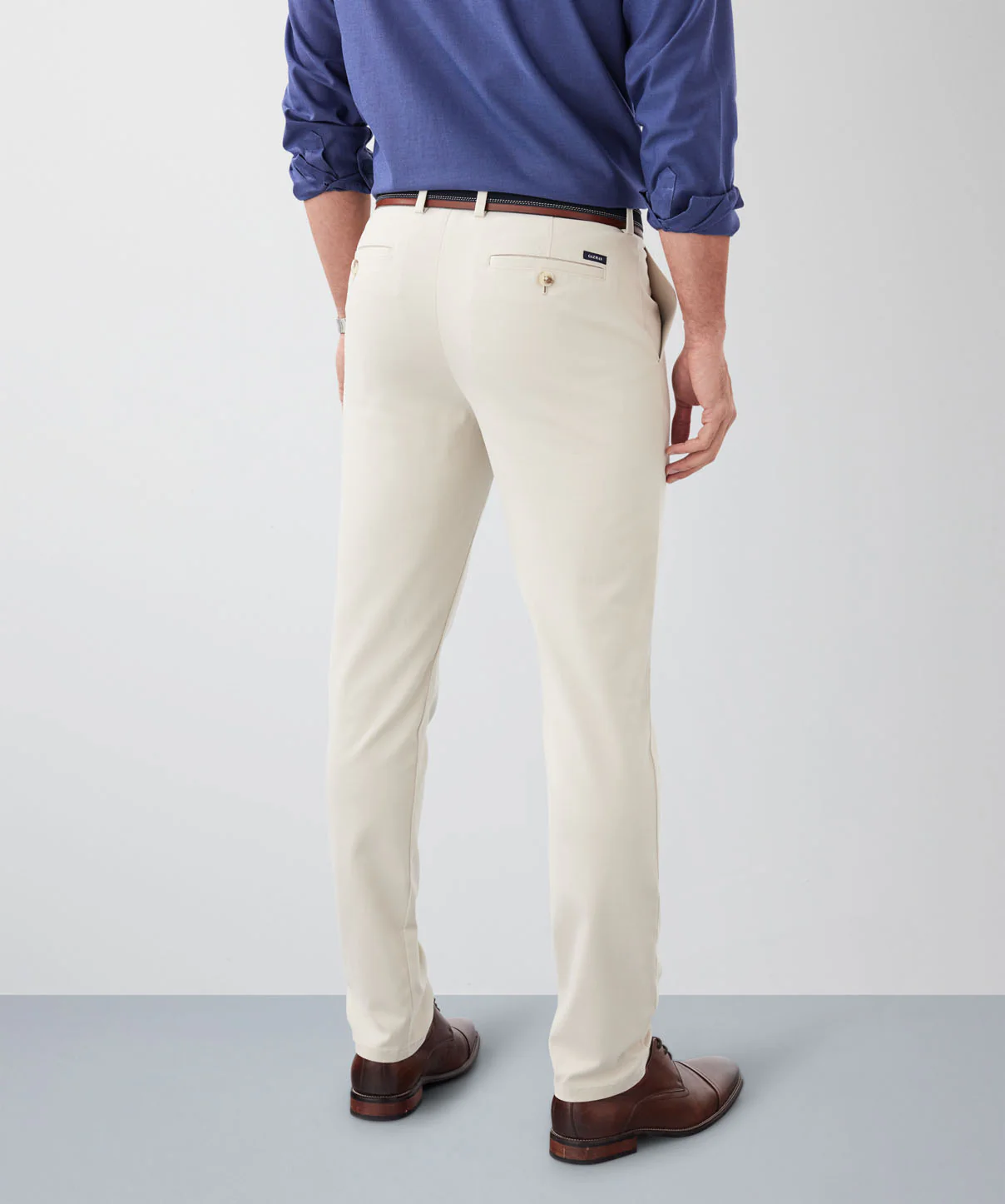 Non-Iron Modern Chino Pants - Stone - Image 3